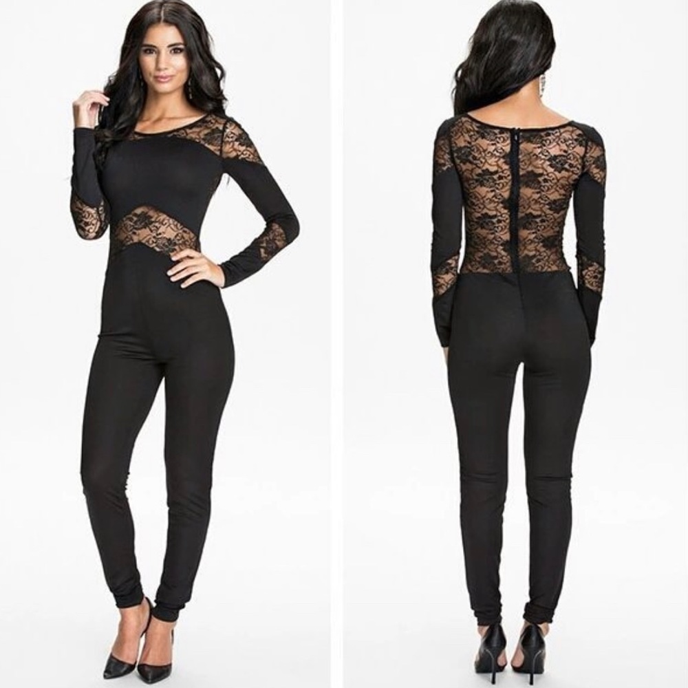 Black Lace Jumpsuit